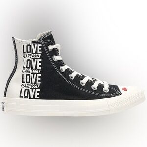 Converse Kids Black and White High-Top Sneakers